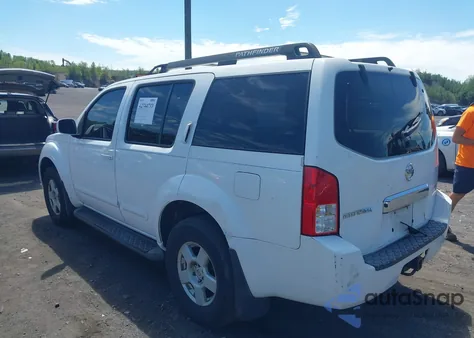 2007 Nissan Pathfinder Se z USA, uszkodzony, nr VIN 5N1AR18W47C620461
